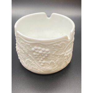 Imperial Glass Tall Ashtray Grapeleaf Design